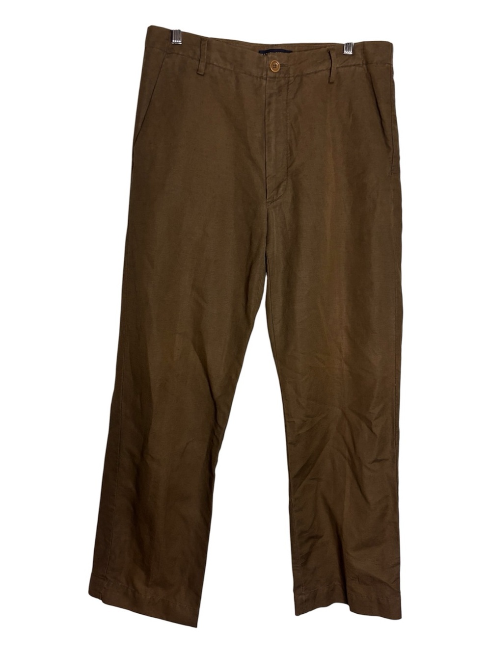 Banana Republic Dawson Linen Cotton Relaxed Fit Trouser Pants, 34x30